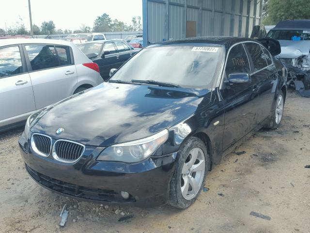 WBANE73516CM39655 - 2006 BMW 530 I BLACK photo 2