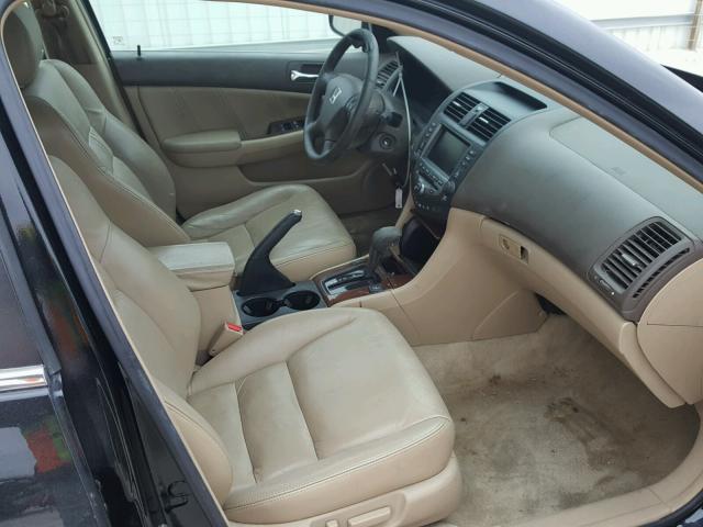 1HGCM66867A024441 - 2007 HONDA ACCORD EX BLACK photo 5