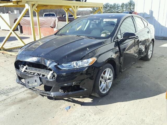 3FA6P0H79GR373237 - 2016 FORD FUSION SE BLACK photo 9