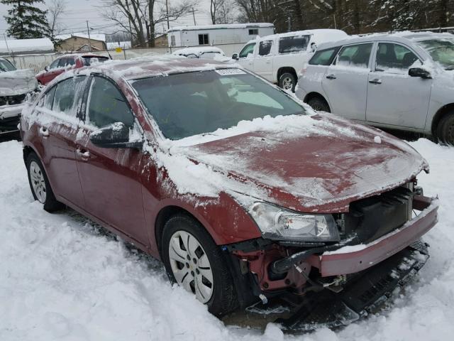 1G1PC5SH0C7302396 - 2012 CHEVROLET CRUZE LS RED photo 1