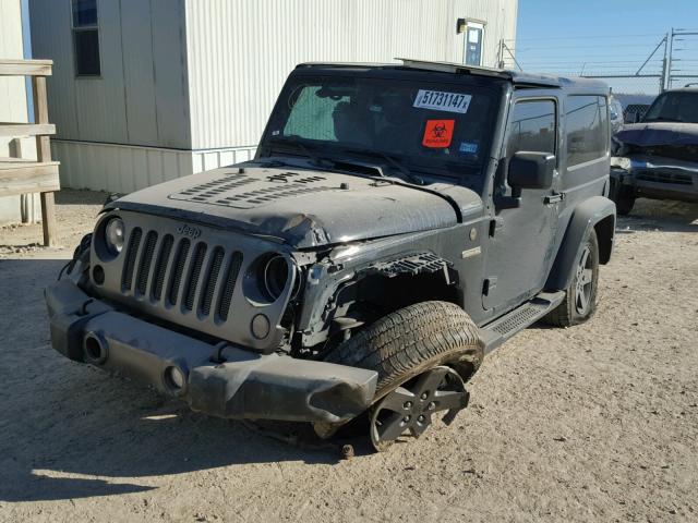 1C4GJWAG0GL194077 - 2016 JEEP WRANGLER S GRAY photo 2