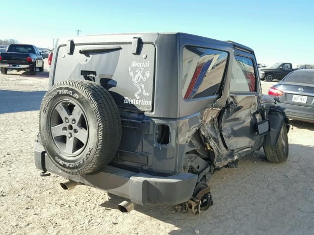 1C4GJWAG0GL194077 - 2016 JEEP WRANGLER S GRAY photo 4