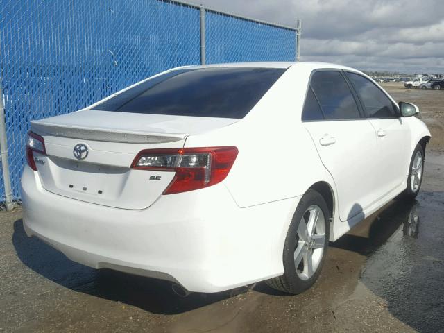 4T1BF1FK7EU762954 - 2014 TOYOTA CAMRY L WHITE photo 4