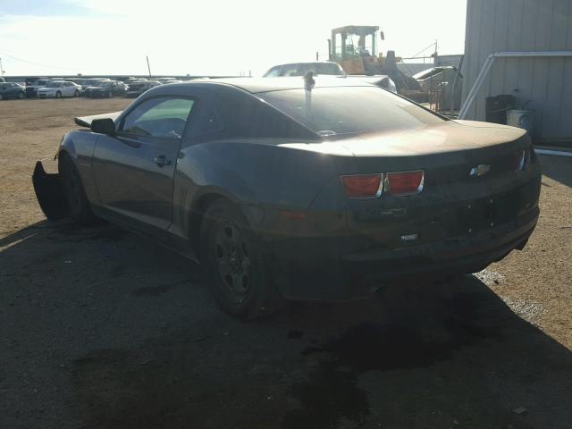 2G1FE1EV5A9218991 - 2010 CHEVROLET CAMARO LS BLACK photo 3