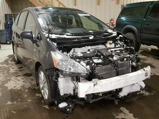 JTDZN3EU2E3342688 - 2014 TOYOTA PRIUS V GRAY photo 1