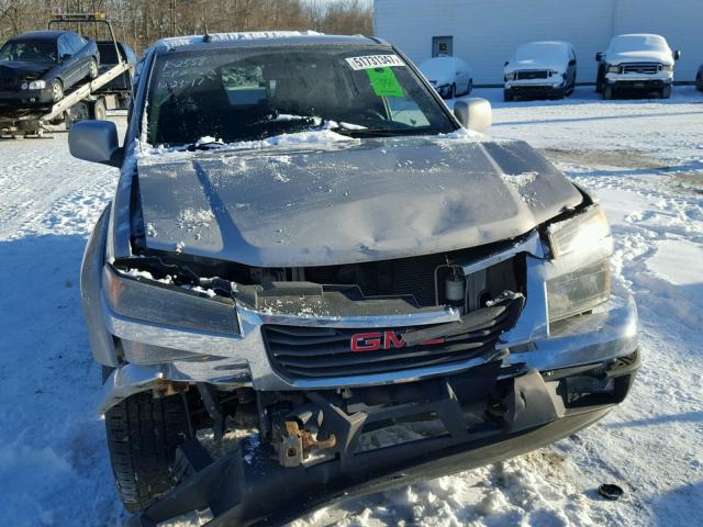 1GTDT13E098150727 - 2009 GMC CANYON SILVER photo 9