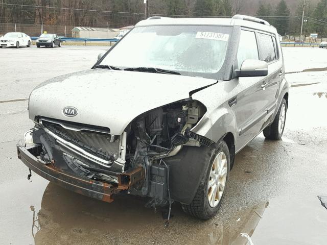 KNDJT2A6XC7409676 - 2012 KIA SOUL + GRAY photo 2