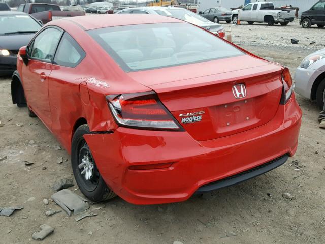 2HGFG3B52EH511780 - 2014 HONDA CIVIC LX RED photo 3