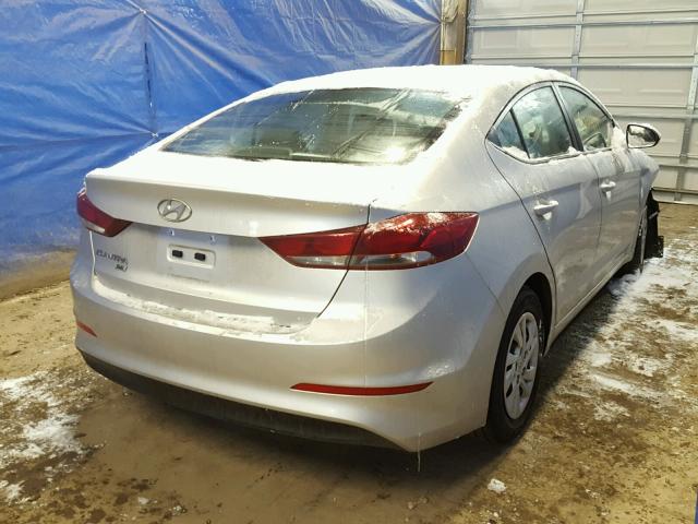 5NPD74LF3JH275838 - 2018 HYUNDAI ELANTRA SE SILVER photo 4