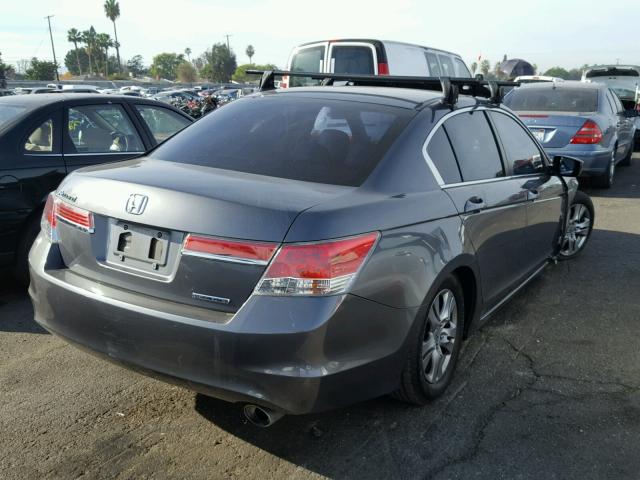 1HGCP2F65CA245375 - 2012 HONDA ACCORD SE GRAY photo 4