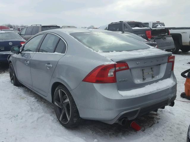 YV1902FH2C2095194 - 2012 VOLVO S60 T6 SILVER photo 3