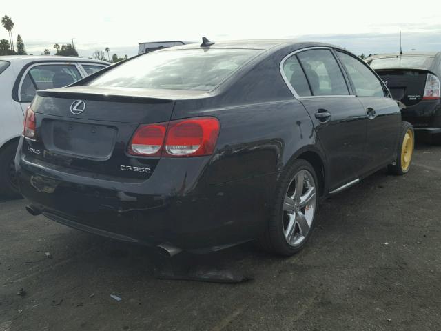 JTHBE96S070015663 - 2007 LEXUS GS 350 BLACK photo 4