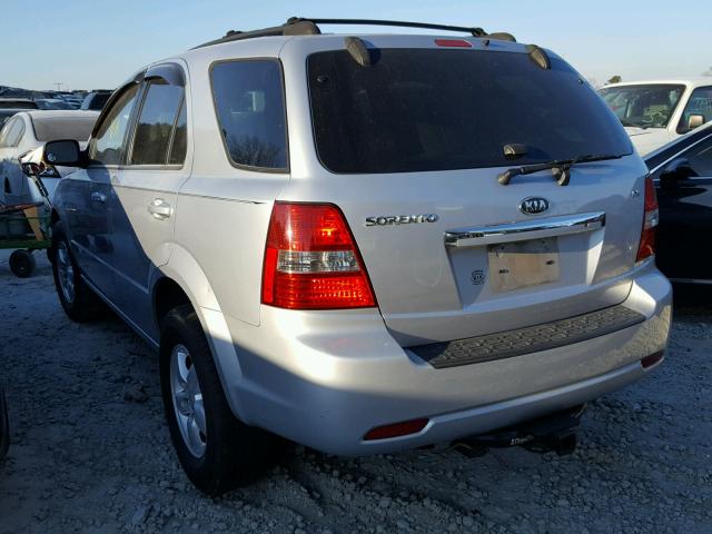 KNDJD736X75752660 - 2007 KIA SORENTO EX SILVER photo 3