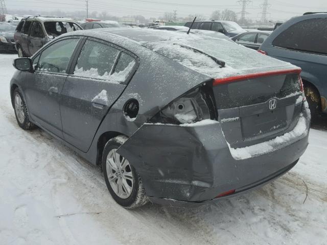 JHMZE2H70AS010070 - 2010 HONDA INSIGHT GRAY photo 3