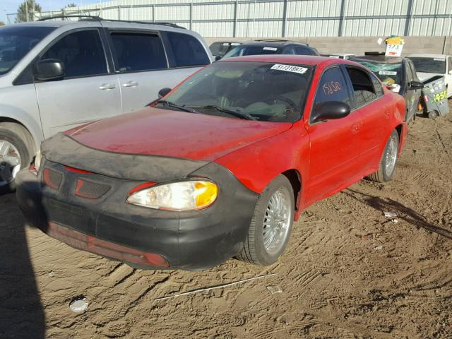 1G2NF52E44C204190 - 2004 PONTIAC GRAND AM S RED photo 2