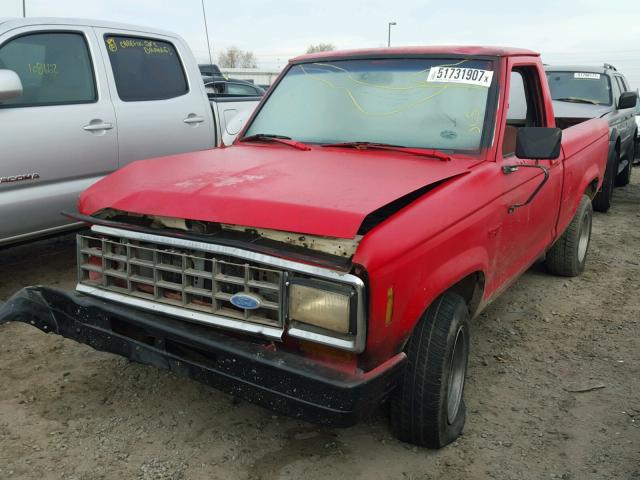 1FTCR10AXLUB32441 - 1990 FORD RANGER RED photo 2