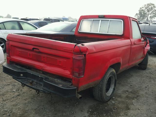 1FTCR10AXLUB32441 - 1990 FORD RANGER RED photo 4