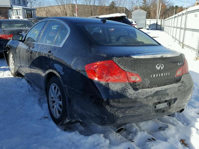 JNKBV61FX8M260750 - 2008 INFINITI G35 BLACK photo 3