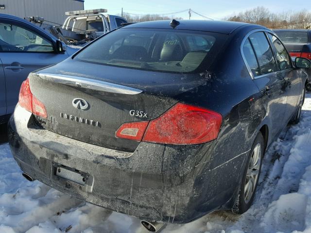 JNKBV61FX8M260750 - 2008 INFINITI G35 BLACK photo 4