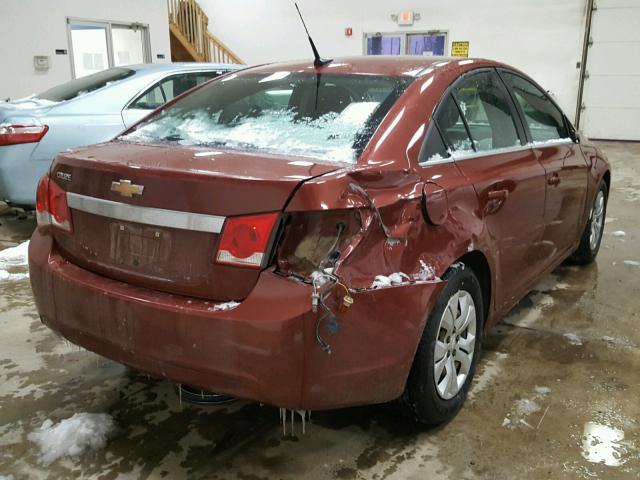 1G1PC5SH1C7234528 - 2012 CHEVROLET CRUZE LS MAROON photo 4