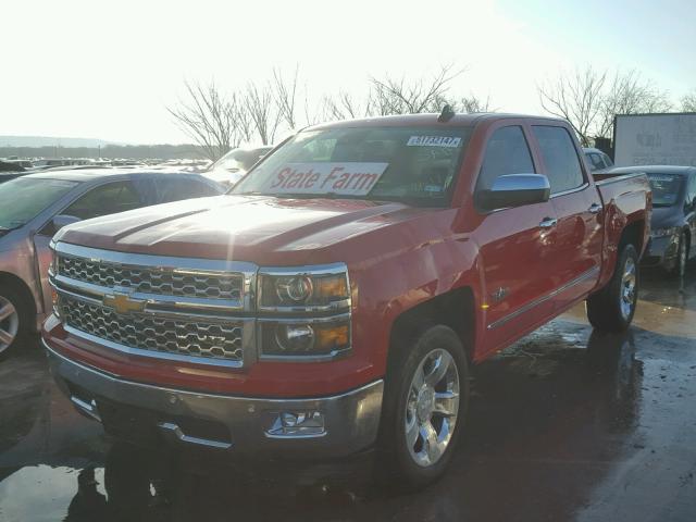 3GCPCSEC5FG216452 - 2015 CHEVROLET SILVERADO RED photo 2