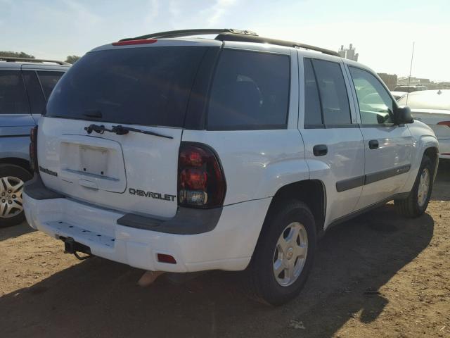 1GNDS13S732194945 - 2003 CHEVROLET TRAILBLAZE WHITE photo 4