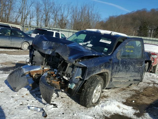 1GCEK29J79Z289765 - 2009 CHEVROLET SILVERADO BLUE photo 2