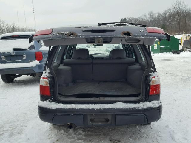 JF1SF65682H744012 - 2002 SUBARU FORESTER S Սև լուսանկար 10