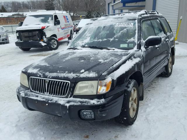 JF1SF65682H744012 - 2002 SUBARU FORESTER S Սև լուսանկար 2