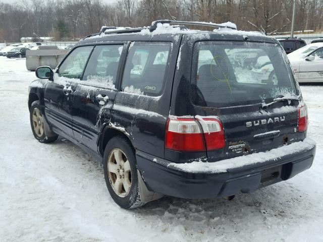 JF1SF65682H744012 - 2002 SUBARU FORESTER S Սև լուսանկար 3