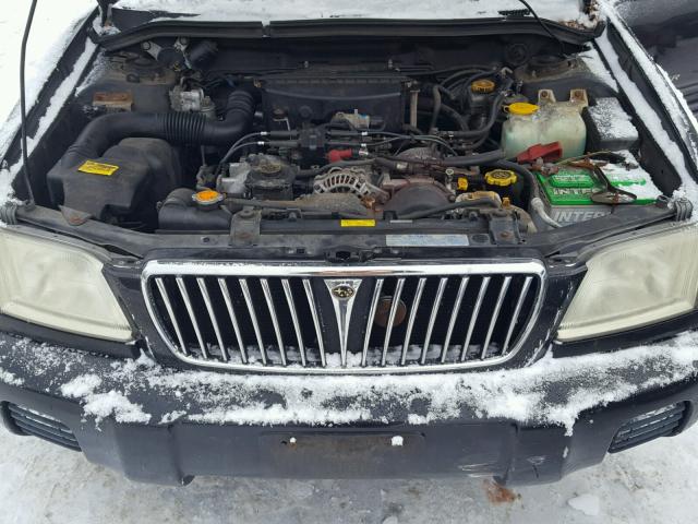 JF1SF65682H744012 - 2002 SUBARU FORESTER S Սև լուսանկար 7