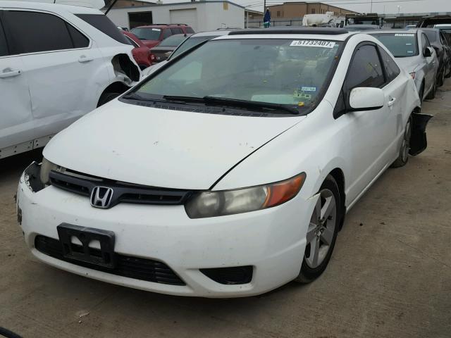 2HGFG12856H545020 - 2006 HONDA CIVIC EX WHITE photo 2