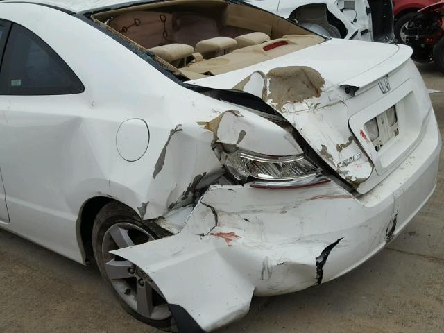 2HGFG12856H545020 - 2006 HONDA CIVIC EX WHITE photo 9