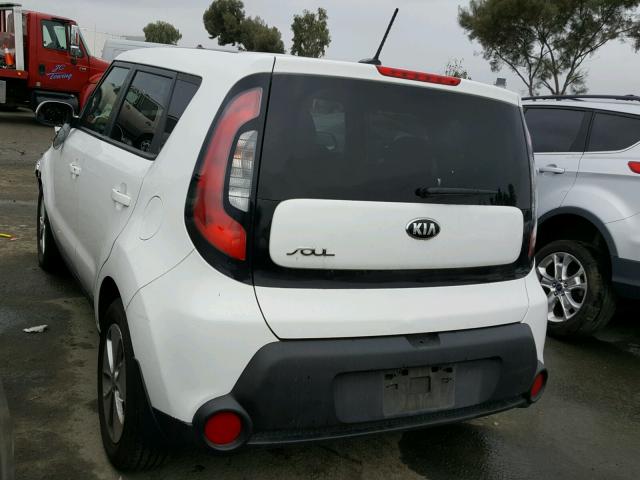 KNDJN2A28E7747474 - 2014 KIA SOUL WHITE photo 3