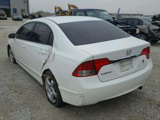 2HGFA1F50AH515515 - 2010 HONDA CIVIC LX WHITE photo 3