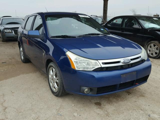 1FAHP35N08W266346 - 2008 FORD FOCUS SE BLUE photo 1