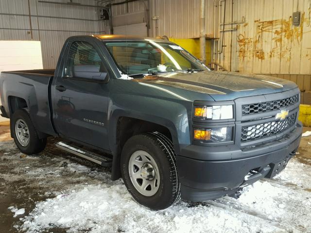 1GCNKPEH9EZ256549 - 2014 CHEVROLET SILVERADO BLUE photo 1