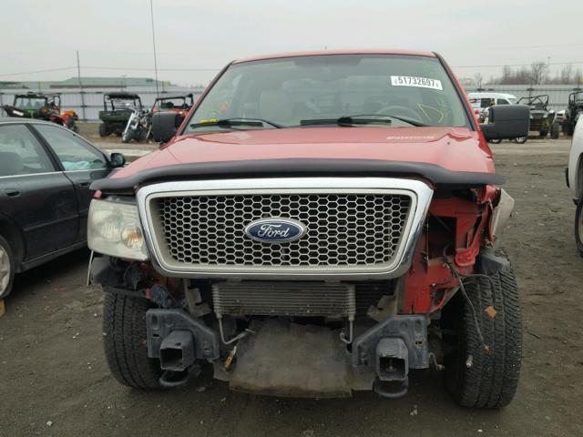 1FTPX14564NA53087 - 2004 FORD F150 RED photo 7