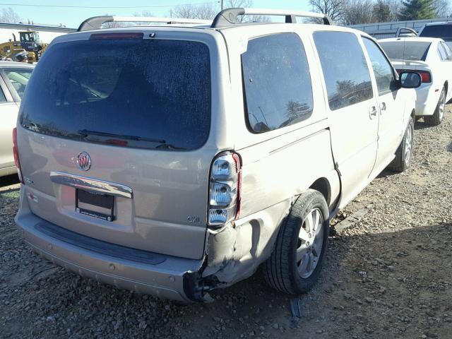 5GADV33187D140777 - 2007 BUICK TERRAZA CX BEIGE photo 4