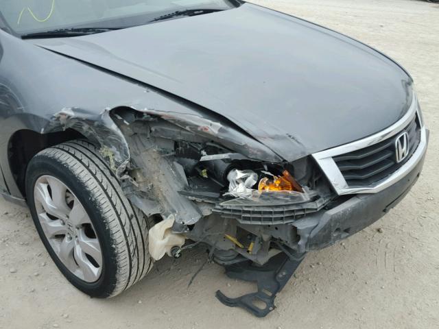 1HGCP36838A079937 - 2008 HONDA ACCORD EXL GRAY photo 9