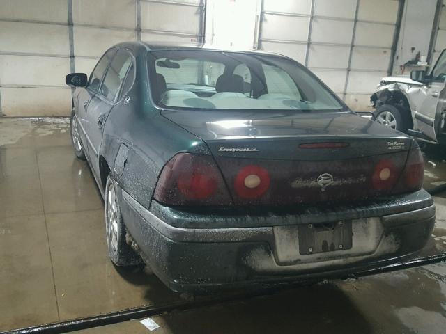 2G1WF52E429364468 - 2002 CHEVROLET IMPALA GREEN photo 3