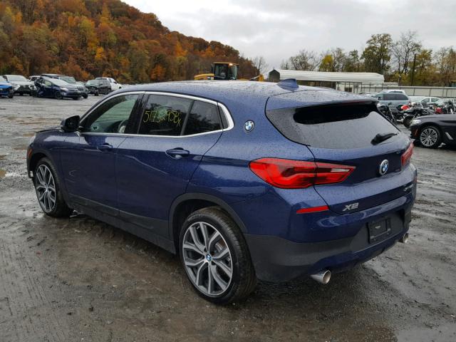 WBXYJ5C3XJEF70777 - 2018 BMW X2 XDRIVE2 BLUE photo 3