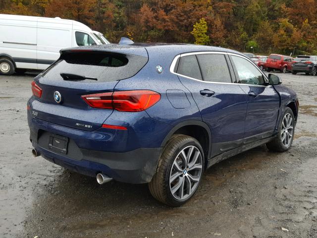 WBXYJ5C3XJEF70777 - 2018 BMW X2 XDRIVE2 BLUE photo 4