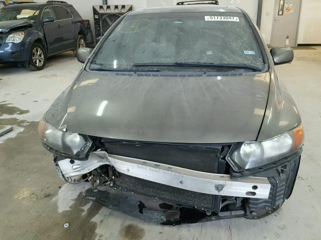 2HGFG128X7H505212 - 2007 HONDA CIVIC EX GRAY photo 9