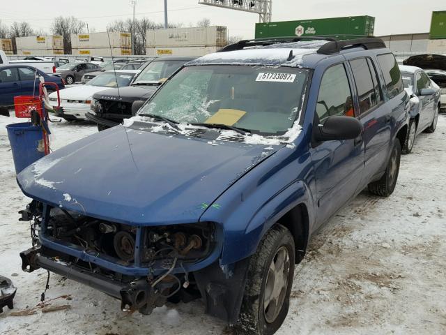 1GNET16S766147263 - 2006 CHEVROLET TRAILBLAZE BLUE photo 2