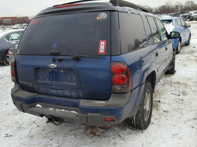 1GNET16S766147263 - 2006 CHEVROLET TRAILBLAZE BLUE photo 4