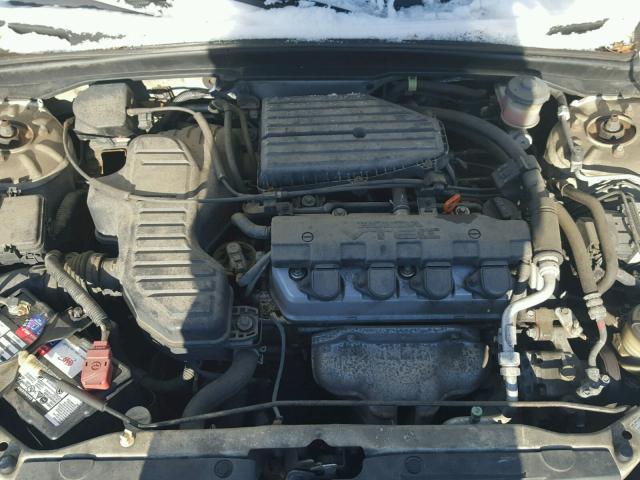 2HGES26773H578596 - 2003 HONDA CIVIC EX WHITE photo 7