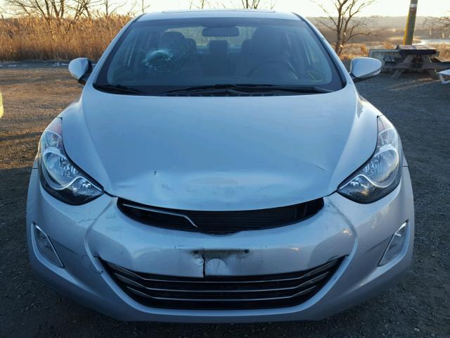 5NPDH4AE7BH041727 - 2011 HYUNDAI ELANTRA GL SILVER photo 9