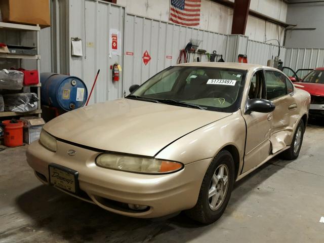 1G3NL52F54C131313 - 2004 OLDSMOBILE ALERO GL GOLD photo 2