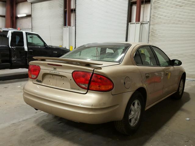 1G3NL52F54C131313 - 2004 OLDSMOBILE ALERO GL GOLD photo 4